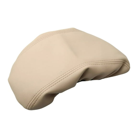 Beige Tan Microfiber Center Console Cover Leather Armrest Cover for 2015-2019 Hyundai Sonata
