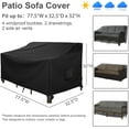 thumbnail image 5 of Patio Furniture Covers,Outdoor Furniture Cover Waterproof,Patio Furniture Set Covers for 4 Piece Outdoor Conversation Set,Patio Covers Set-XX-Large (Black), 5 of 8