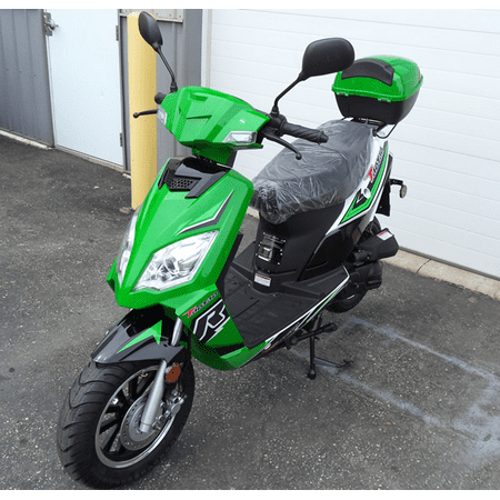 Green Taotao Thunder 50cc (Blade 50) Free Matching Trunk Gas Street Legal (The Best 50cc Scooter)