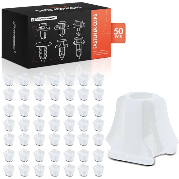 A-Premium 50 PCS Retainer Clip Fasteners Compatible with GMC Sierra, Yukon, G1500, K1500, V3500 & Chevrolet Tahoe & Cadillac Escalade & Buick & Oldsmobile & Pontiac - for 12.7mm-14.29mm Hole