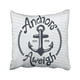 thumbnail image 1 of Funda de Almohada ABPHQTO Azul Aweigh Estilo Vintage 45x45 cm, 1 of 1