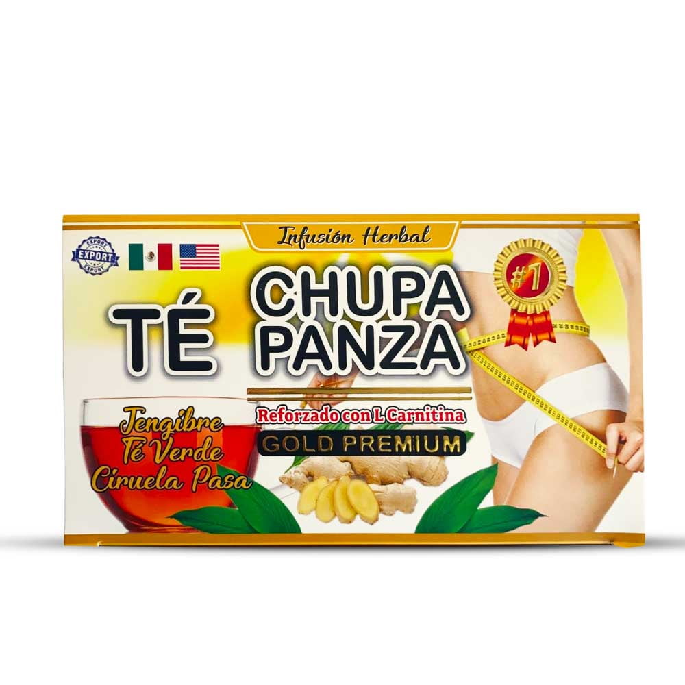 Chupa Panza Detox Ginger Tea 60 Bags Te Chupa Pansa Versión Mexicana 2  Boxes 7502217904728