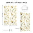 thumbnail image 3 of Fotbe Gold Christmas Tree Print Duplex Receptacle Wall Plate, 1-Gang 5.0" x3.0" Wall Outlet Covers, Dual Outlet Faceplates Covers, Color-matched Screws Included-Style T, 3 of 6