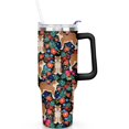 thumbnail image 2 of 40oz Dog Mom Tumbler - Leakproof Travel Coffee Mug with Handle - Cute Puppy Gift for Women Who Love Dogs - Double Wall Stainless, 2 of 7