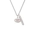 thumbnail image 2 of Delight Jewelry Silvertone Dream On Oval Silvertone Sisters Best Friends Forever Bar Charm Necklace, 23", 2 of 4