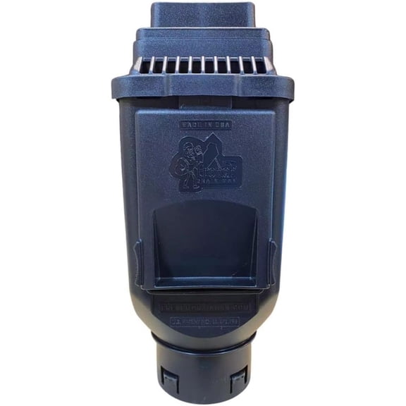 Leaf Filter and Downspout Cleanout, Gutter Guard, Gutter Downspout Extensions, Downspout Adapter, Downspout Diverter, Leaf Eater (Black, 2 x 3 Gutters)