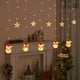 thumbnail image 1 of Fiudx Liquidación de ofertas flash Navidad nuevo LED decorativo cadena de luces árbol de Navidad luces de nieve Interior habitación ambiente cortina luz, 1 of 7