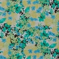 thumbnail image 2 of Zelouf High Multi Chiffon Print  , Sewing, DIY, Crafts Fabric by the Yard, 174 Wht/jade, 10 Yard, 2 of 2
