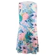 thumbnail image 3 of HomeGardon Summer Dresses for Women 2024 Clearance! Womens Summer Casual Shirt Dresses Sleeveless Tshirt Sundress Vest Tank Top Floral Printed Boho Daily Shift Dress Light Blue,S-XXXL, 3 of 4