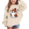 thumbnail image 3 of OGLCCG Halloween Sweatshirt for Girl Ghost Pumpkin Prints Cute Crewneck Long Sleeve Tops Festival Pullover Tops,Size 7, 3 of 6