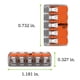 thumbnail image 5 of WAGO 221-415 LEVER-NUTS&reg; - Conectores de empalme compactos de 5 conductores (jarra de 225) WAGO NA, 5 of 5