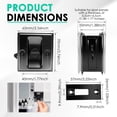 thumbnail image 2 of Matte Black Pocket Door Lock Privacy Pocket Door Hardware Pocket Door Handles, Pocket Door Lock Latch with Pull 2-3/4’’x2-1/2’’ for 1.38’’-1.77’’ Thickness Door, 2 of 12