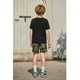 thumbnail image 4 of Arshiner Boys Camo Print Short Sleeve T Shirt and Shorts Set 2-Piece Black Outfit for Kids 9-10 Years, 4 of 7