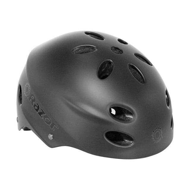 Razor 97958 V-17 Youth Safety Multi Sport Bicycle Helmet For Kids 8-14, Black