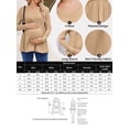 thumbnail image 6 of Weardear Maternity Tops Long Sleeve Pleated Waist Pregnancy Shirts V Neck Casual Pregnant Clothes Tunic Blouse for Women, 6 of 6
