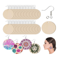 thumbnail image 1 of 400PCS Wooden Unfinished Blank Round Earring Set DIY Wooden Personalized Earring Pendant, 1 of 6