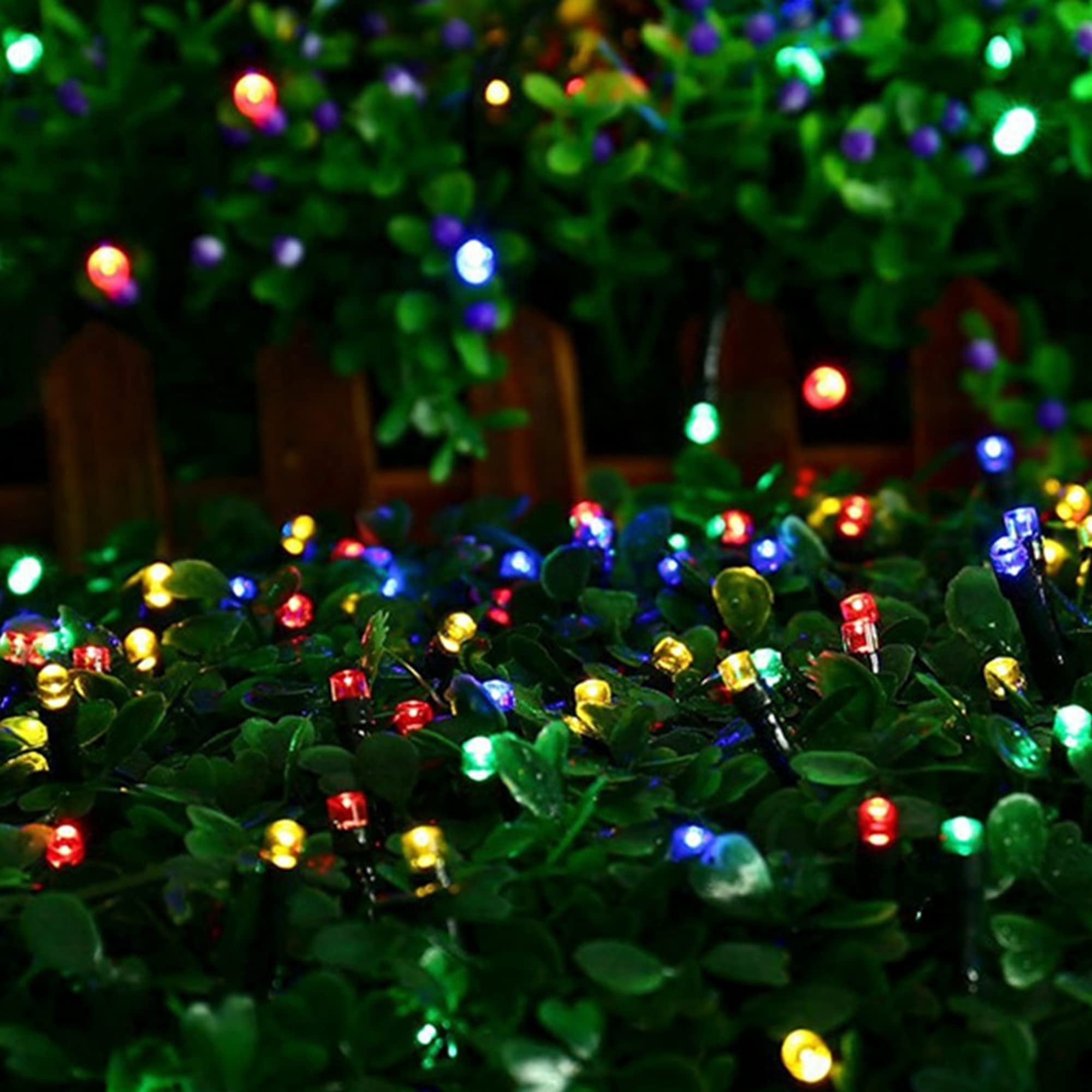 NITIDSKY 33ft 100 LED Christmas String Lights, Multicolor photo 4