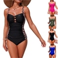 thumbnail image 2 of 2026 New Women's One Piece Swimsuits Tummy Control -Slimming Bathing Suit Neon 1 Piece Beach Outfit Sexy Sport Swim Suits, Womens One-piece Bikini Swimsuit, Athletic Swimwear (Royal Blue, XX-Large), 2 of 7
