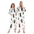 thumbnail image 3 of IAUYY Unisex Adult Onesie Pajamas Ultra-Soft Crystal-Soft Fabric, Halloween Adult Onesie Pajamas Adults,With a Zipper Plus Size Onesie Pajamas, Fresh Butterfly, 3 of 7