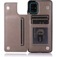 thumbnail image 4 of Phone Case for Samsung Galaxy A51 4G with Tempered Glass Screen Protector and Card Holder Wallet Cover Stand Flip Leather Cell Accessories Glaxay A 51 Gaxaly M40S 51A A515F S51 Cases Women Men Gray, 4 of 14