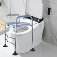 thumbnail image 5 of Yibooy Raised Toilet Seat Elevated Toilet Seat Stainless Steel for Handicapped Disabled, 5 of 10