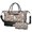 Cavalier King Charles Spaniel and Floral, variant on Bulldog and Floral Blue Pattern 2 Piece Travel Bag Set, Overnight Duffle Bag with Shoe Compartment, Detachable Shoulder Strap Gift Ideas for Work Picnic Beach Travel