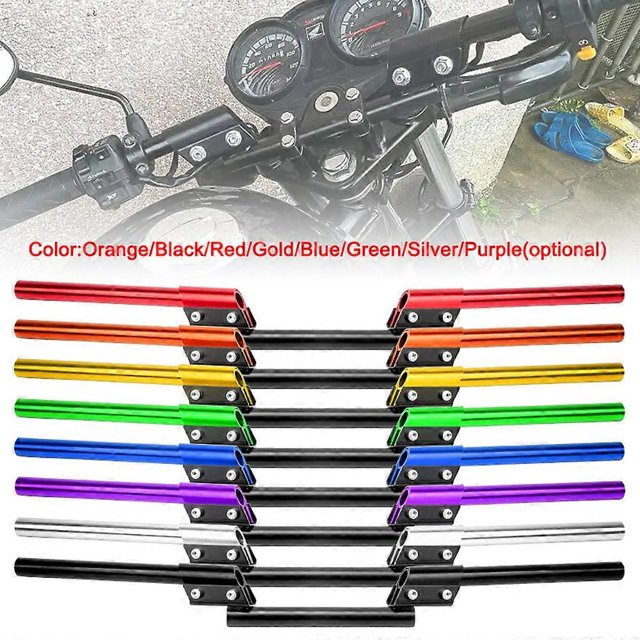 Universal Motorcycle Handlebars 7/8' 22mm Adjustable Detachable Handle Bar Steering Hangers for Race Bobber Motocross Dirt Pit Bike ATV Ebike