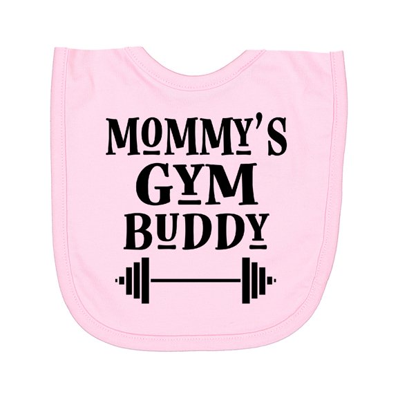 Inktastic Mommy Gym Buddy Workout Newborn Bib