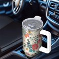 thumbnail image 6 of OBREWU Pioneer Flower Tumbler with Handle and Lid,40oz Pioneer Flower Double Wall Vacuum Insulated Tumbler,Pioneer Flower Cups Gift for Women and Men, 6 of 7