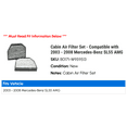 thumbnail image 2 of Cabin Air Filter Set - Compatible with 2003 - 2008 Mercedes-Benz SL55 AMG 2004 2005 2006 2007, 2 of 2