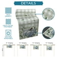 thumbnail image 7 of Table Runner Dresser Scarves 108 Inch Long, Watercolor Pumpkin Eucalyptus Leaf Linen Dining Table Runners Sage Green Buffalo Checker Tabletop Scarf for Wedding Holiday Party Kitchen, 7 of 7