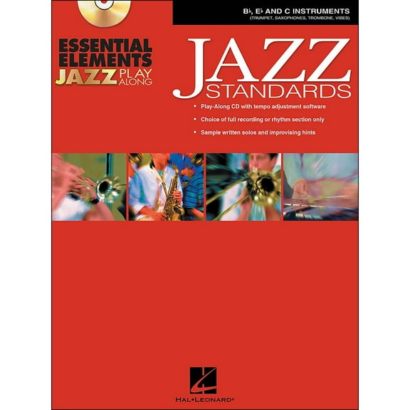 Essential  Elements Jazz Play-Along: Jazz Standards B Flat, E Flat And C Instruments Bk/cd-Rom