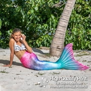 Fin Fun Limited Edition Mermaid Tail for Women, Teen and Adults with Monofin, Adult Medium, Fiji Fantasy