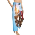 thumbnail image 2 of Xecao Trip to London Women's Straight Lounge Pajama Pants: The Epitome of Relaxed Sleepwear, 2 of 9