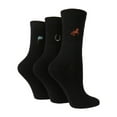 thumbnail image 1 of WILDFEET - Lot de 3 Chaussettes Brodées en Coton Riche pour Femmes pour Usage Quotidien / Design Animal / Décontracté, 1 of 2