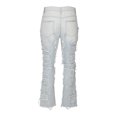 thumbnail image 5 of WXLWZYWL Mens Stacked Jeans Slim Fit Ripped Jeans Destroyed Straight Denim Pants Harajuku Hip Hop Trouser Streetwear Skinny Stretch Washed Denim Jeans Pants, 5 of 6