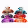 thumbnail image 2 of 6 Pack Women Plastic Hair Claws Hair Clips Jumbo Various Styles Tortoise, 2 of 2