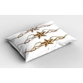 thumbnail image 2 of Ambesonne Prehistoric Country Pillow Sham 2 Pack, Western, 30"x20", Brown Pale Coffee, 2 of 3