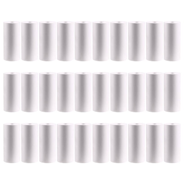 Papier Thermique 57x25mm 30 Rouleaux Blanc pour Appareil Photo Enfant Impression Instantanée Accessoires de Remplacement Pièces