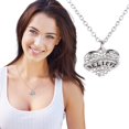 thumbnail image 4 of Carta Miembros de la familia Collar de corazón de diamante completo Accesorios de moda para mujer Wmkox8yi  sjalhkljlk1121, 4 of 5