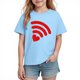 thumbnail image 1 of Blusas y camisas de manga corta con cuello redondo para niños y niñas, camisetas gráficas de manga corta, blusas con estampados bonitos para la temporada escolar., 1 of 8