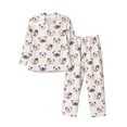 thumbnail image 1 of Balery Bulldog Face Pijama para Hombre de Dos Piezas con Manga Larga, Conjunto de Dormir y Descanso Suave con Bolsillos-X-Large, 1 of 7
