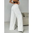 thumbnail image 3 of Women's Fashion pure color soft comfortable knitted baggy pants, 3 of 5
