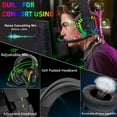 thumbnail image 6 of Wired Gaming Keyboard and Mouse Headset Combo,Rainbow LED Backlit Wired Keyboard,Over Ear Headphone with Mic,Rainbow Backlit Gaming Mice,Mouse Pad,for PC,Laptop,Mac,PS4,Xbox(White), 6 of 8