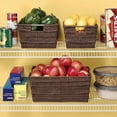 thumbnail image 2 of Whitmor Rattique Small Shelf Tote, Java, 2 of 3