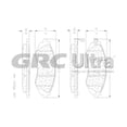thumbnail image 2 of BALATA DELANTERA CHEVROLET AVEO 08-14 CERAMICA GRC GCD1035, 2 of 2