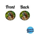 thumbnail image 4 of Red-Tailed Hawk Raptor Bird Of Prey Christmas Tree Holiday Round Ceramic Ornament, 4 of 7