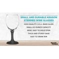 thumbnail image 3 of 10 Aragon Wine Glasses Set, 8.5 oz. - High standard, USA made - Black, 3 of 5