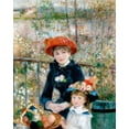 thumbnail image 2 of Renoir, Pierre-Auguste 26x32 Black Ornate Wood Framed with Double Matting Museum Art Print Titled - The Two Sisters, On the Terrace, 1881, 2 of 4