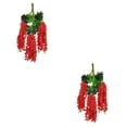 thumbnail image 2 of kurtrusly 122pack/lot Elegant Artificial Flower With Realistic Appearance - Low Maintenance Long-lasting red 2Set, 2 of 6